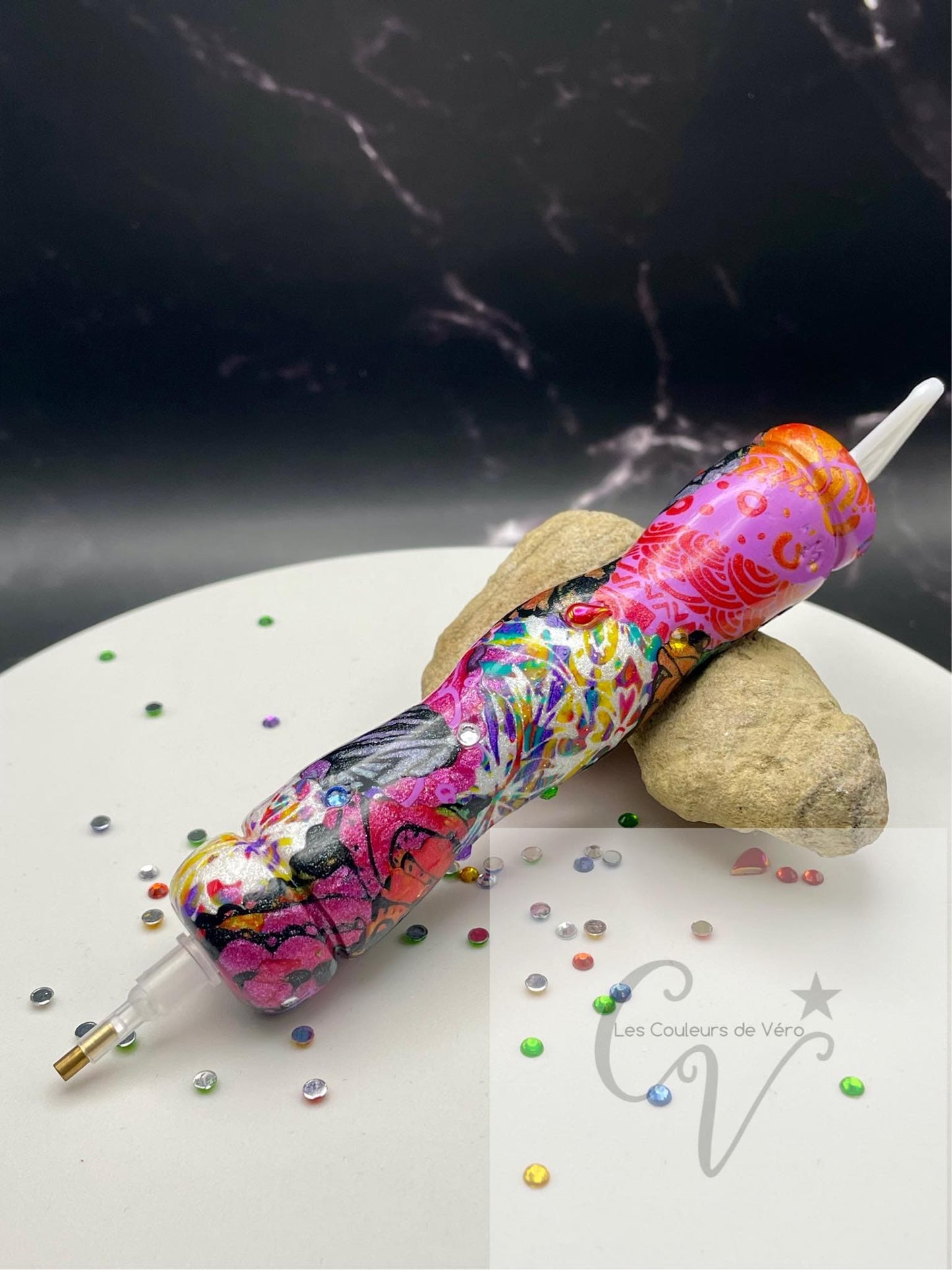 Ergonomic diamond painting stylus/pencil; Very light, unbreakable, comfortable, unique (non-reproducible) Handmade!