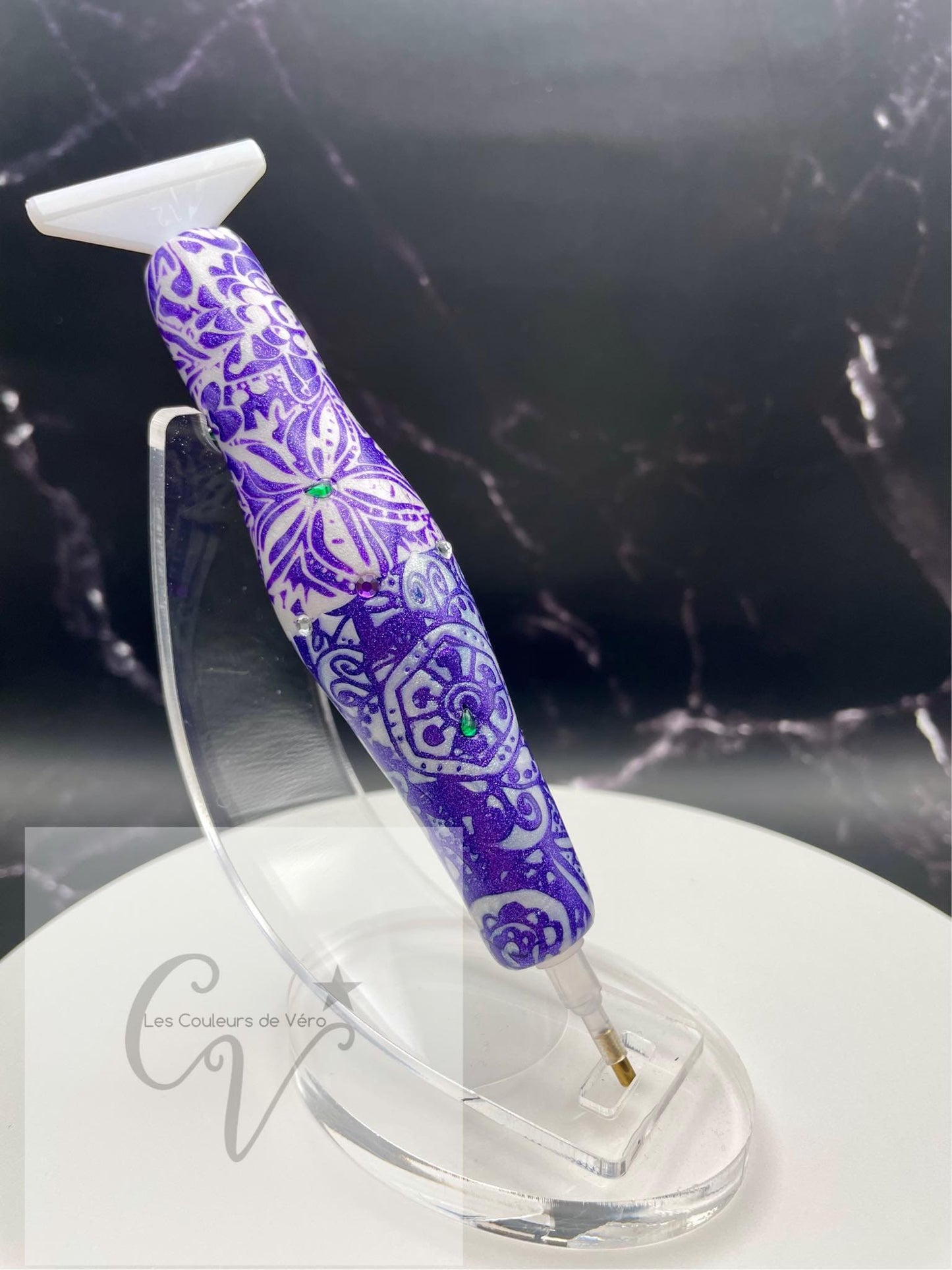 Ergonomic diamond painting stylus/pencil; Very light, unbreakable, comfortable, unique (non-reproducible) Handmade!