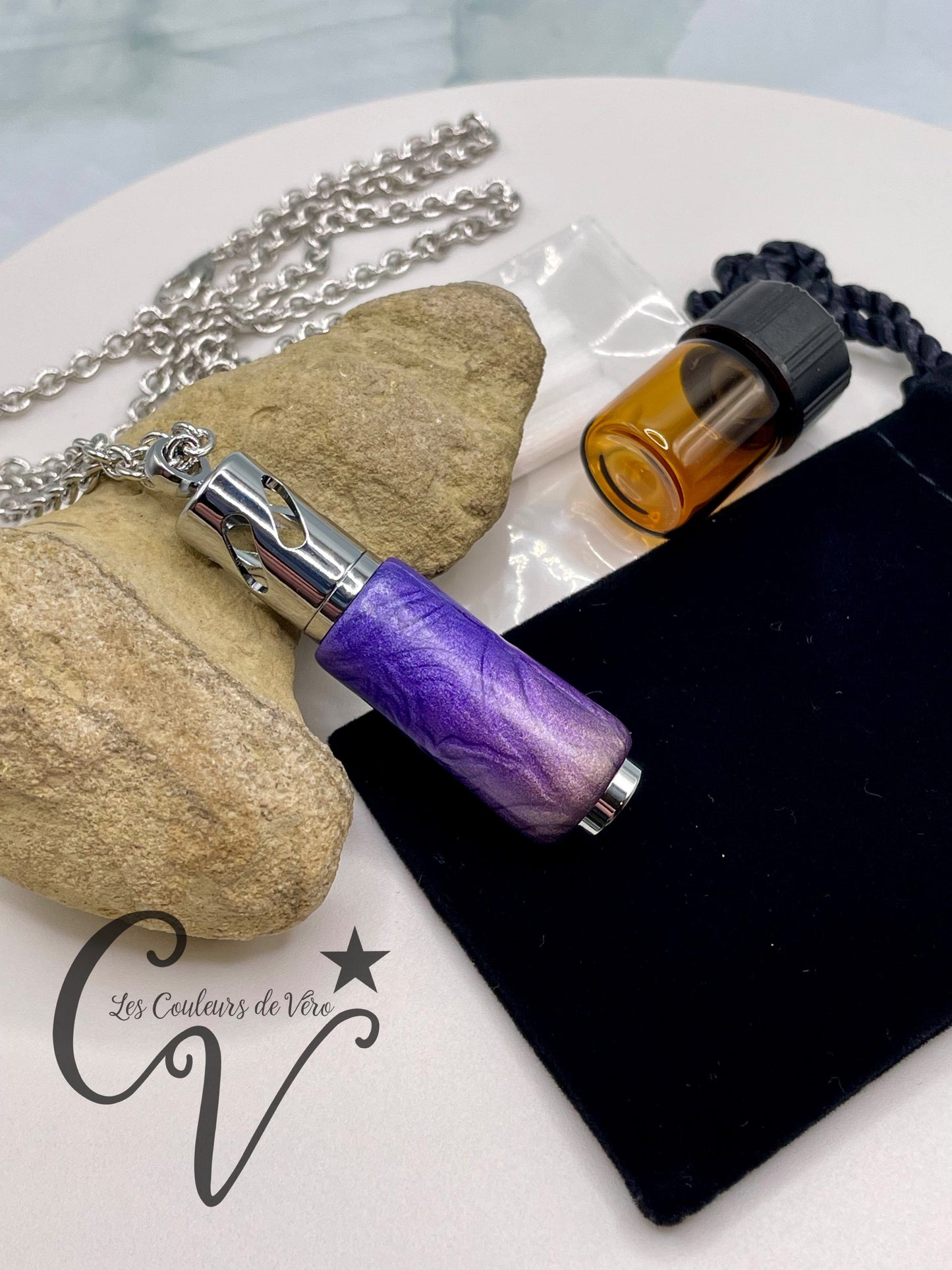 aromatherapy necklace; Starry sky!