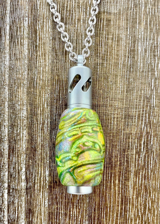 aromatherapy necklace; Color fusion!