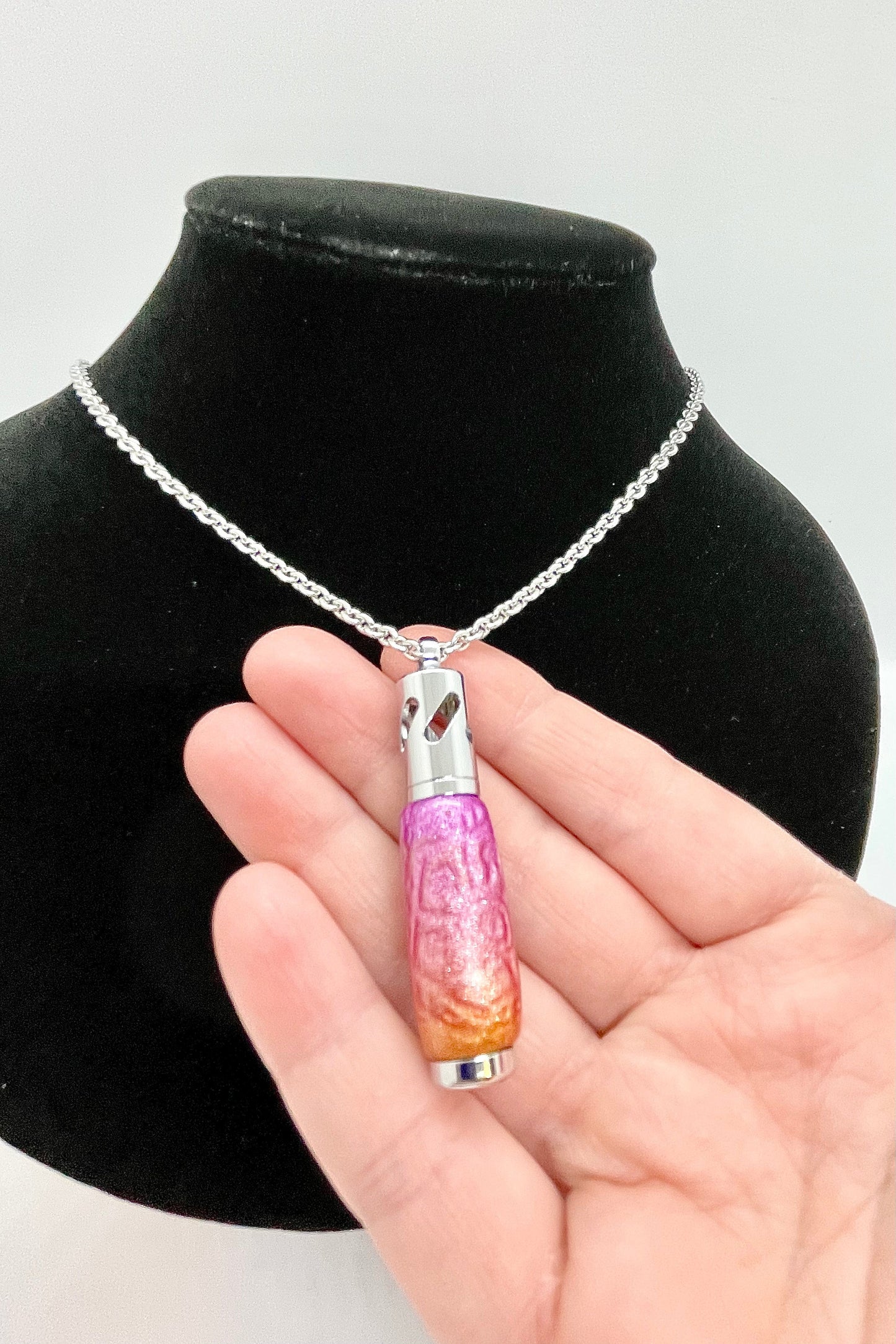 aromatherapy necklace; Flowers of joy!